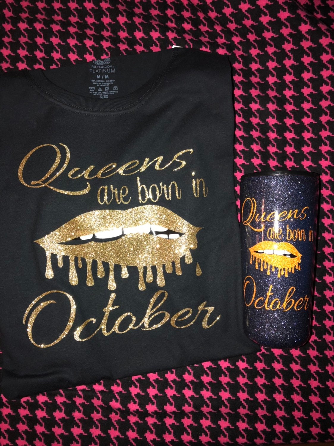 Matching shirt and cup, birthday shirt, glitter, cup, matching sets!