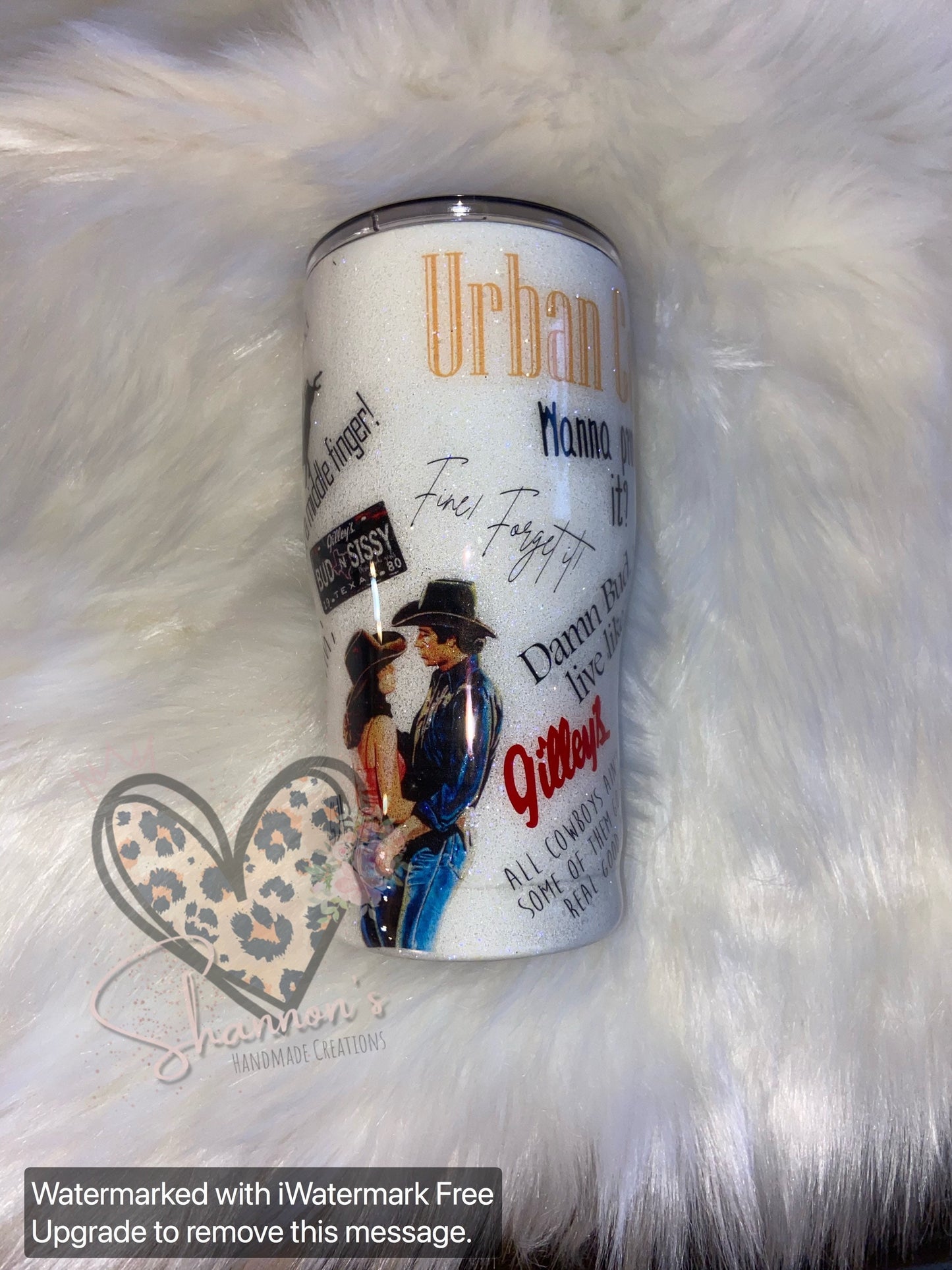 Urban cowboy inspired tumbler 30 oz