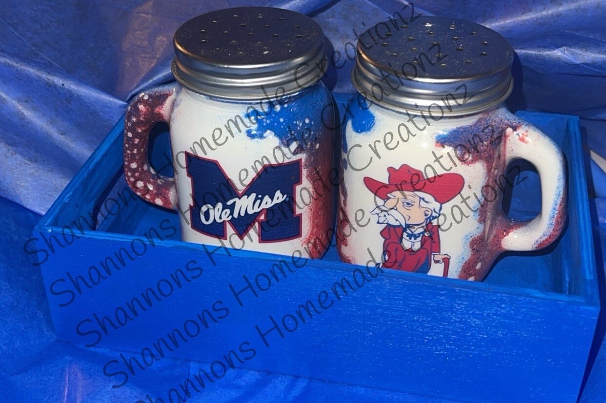 Handmade designed salt and pepper shakers
