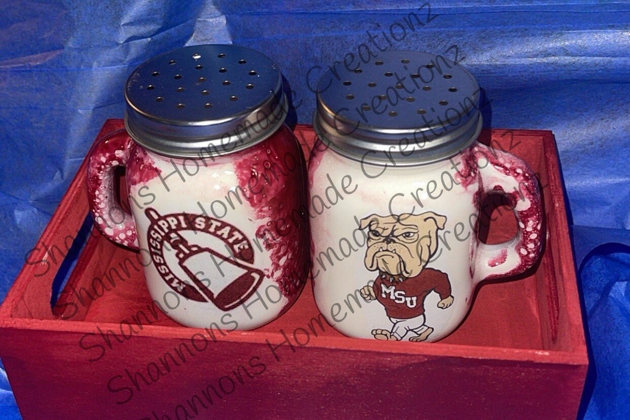 Handmade designed salt and pepper shakers