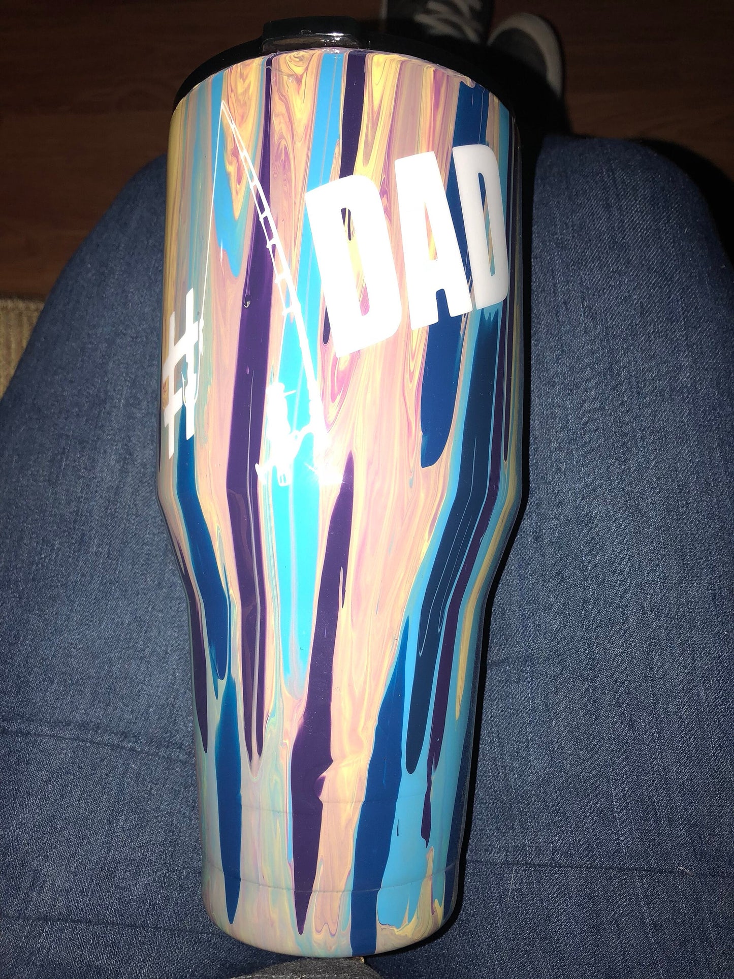 Custom tumbler • Any colors • Any Decal • One of a kind!!