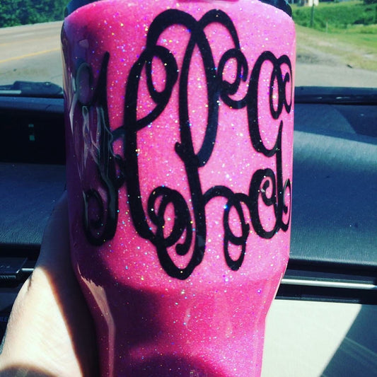 Glitter tumbler 30oz! Any color! Any name!