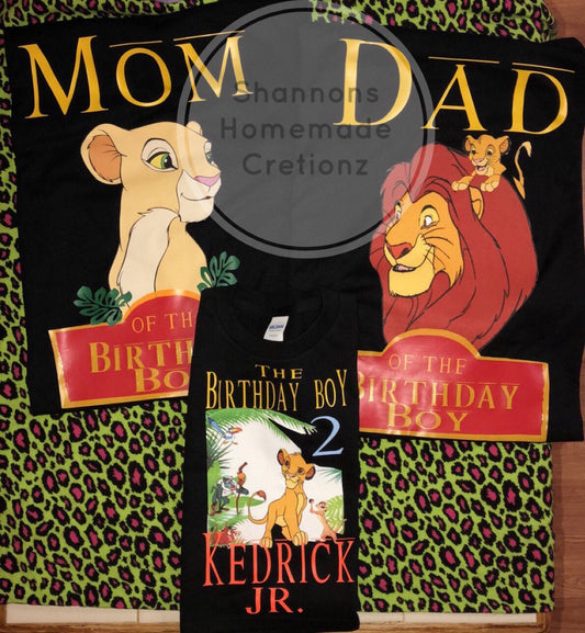 Inspired Lion king family Birthday shirts!