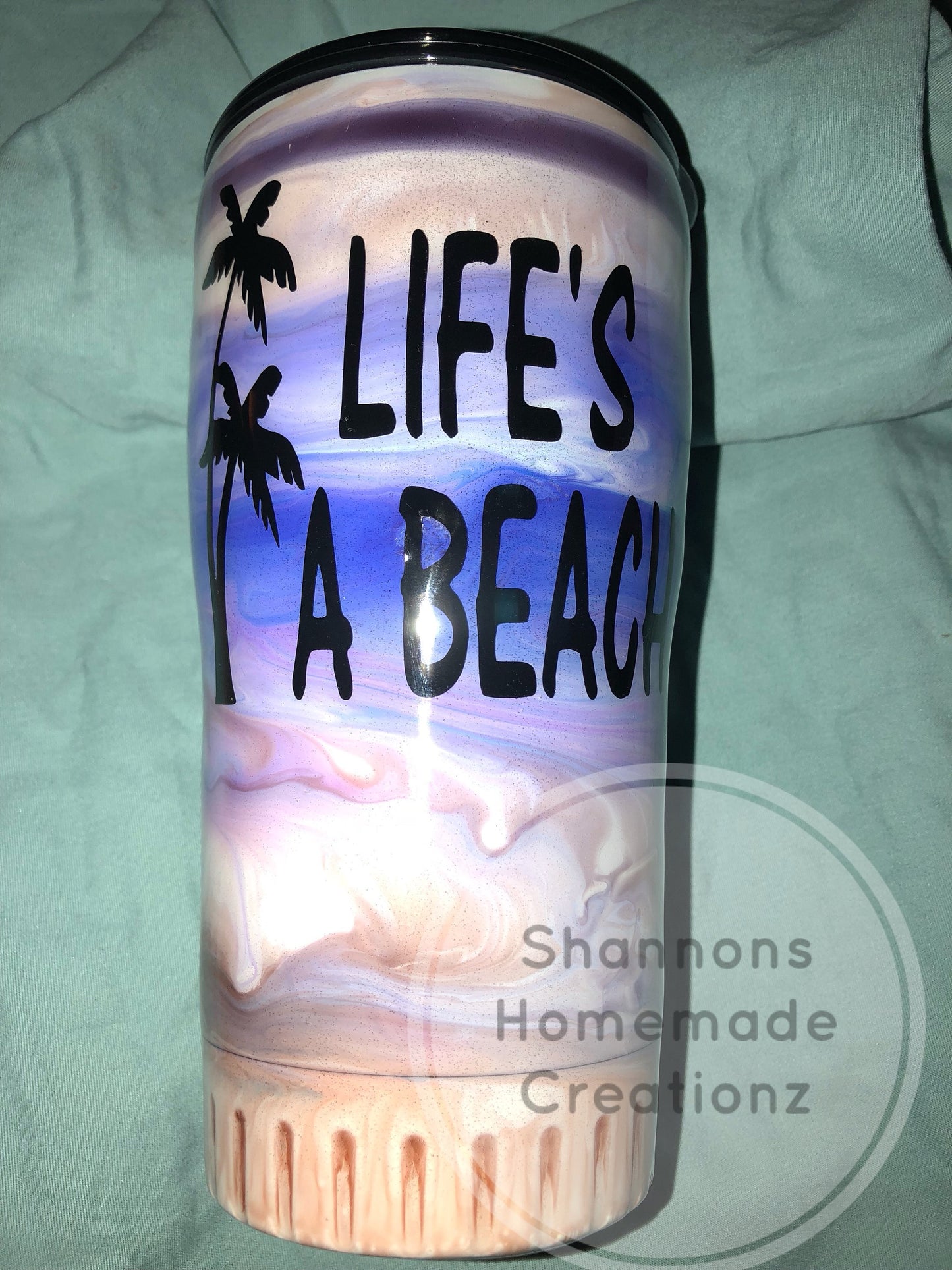 20oz beach themed tumbler