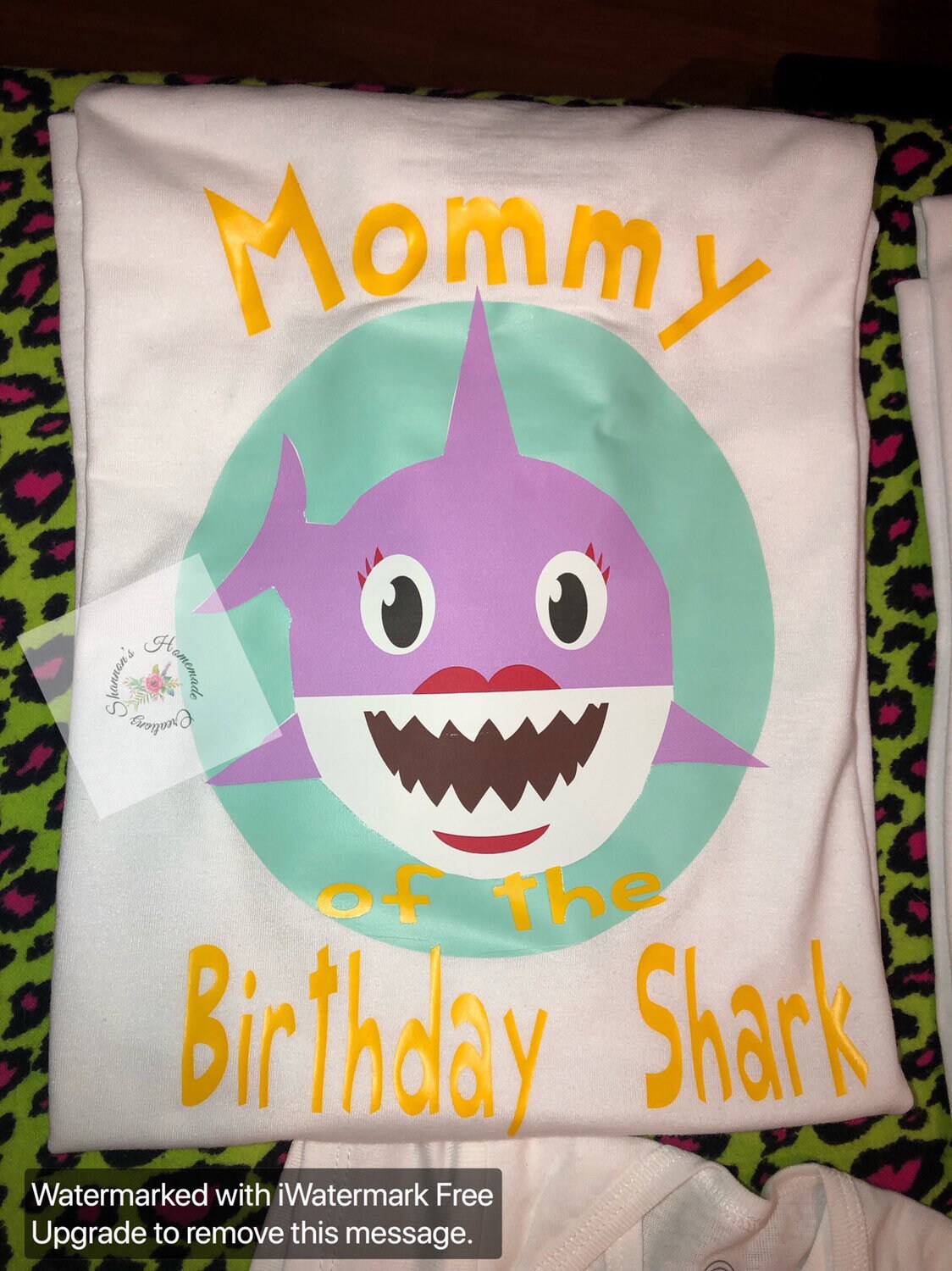 Baby shark outfit with tutu birthday