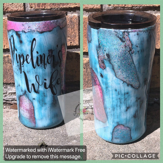 Geode distressed tumbler