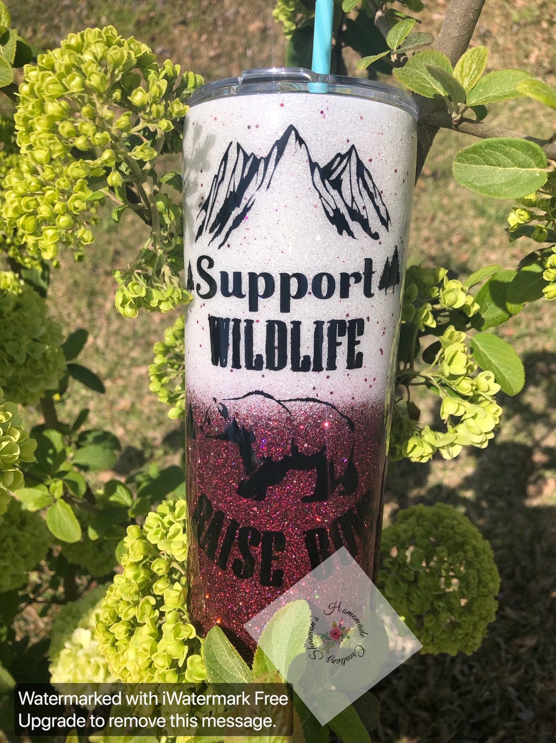 Support wildlife, raise boys 20oz skinny tumbler!