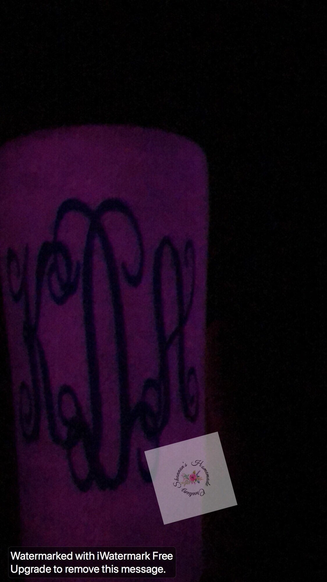 Uv color changing and glow in the dark tumbler
