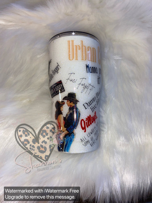 Urban cowboy inspired tumbler  30 oz