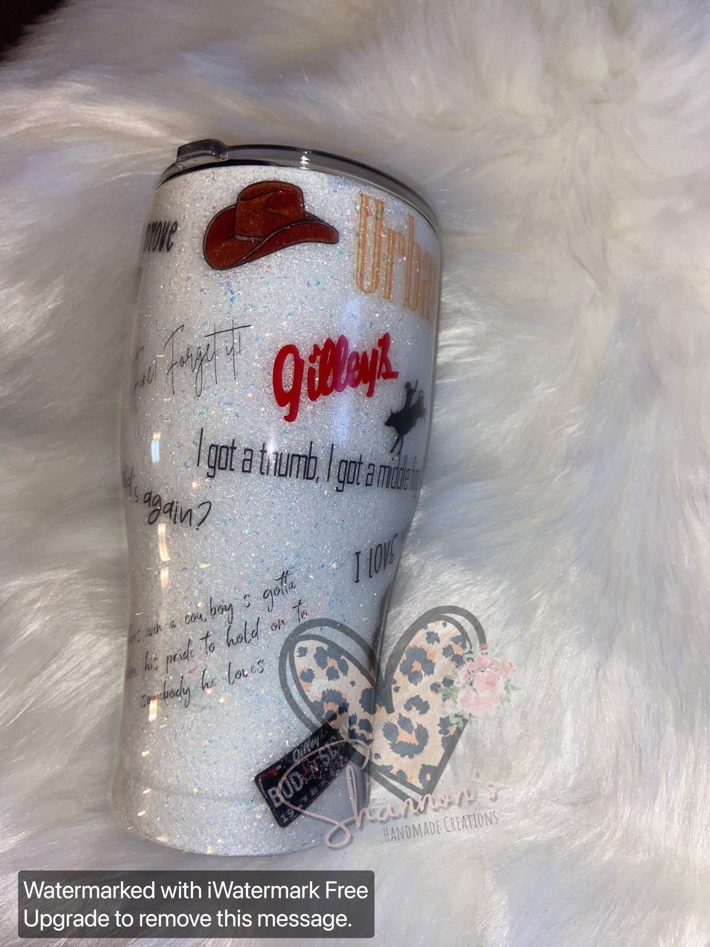 Urban cowboy inspired tumbler  30 oz