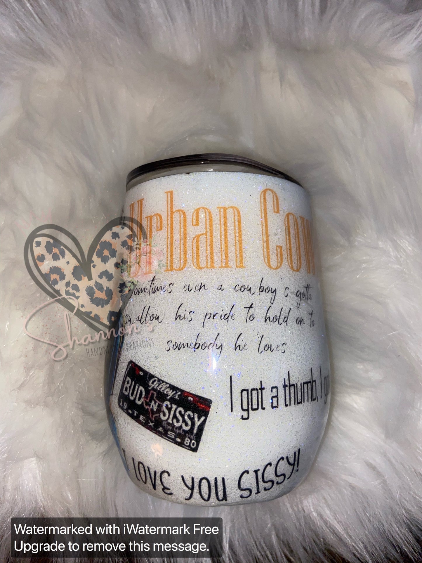 Urban cowboy inspired tumbler  30 oz