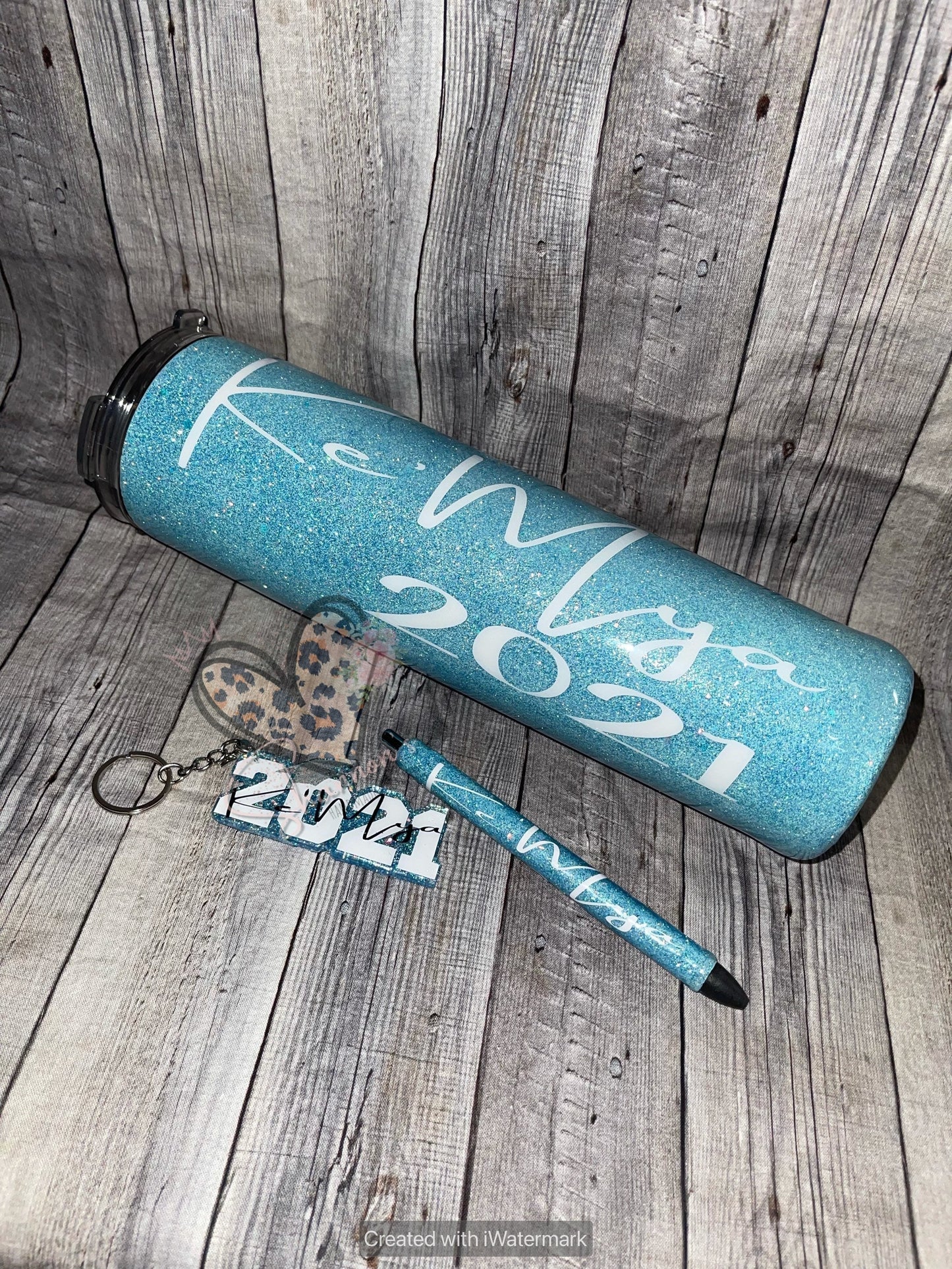 Matching tumbler, pen and keychain sets!